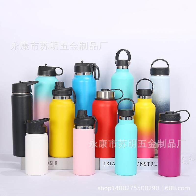 跨境热销双层不锈钢32oz太空壶冰霸杯保温保冷大容量便携运动水壶