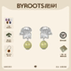 BYROOTS 抱树时系列日出龙葵花纯银耳饰