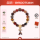 BYROOTS 抱树种福藏香珠手串虎眼石黑金超七手链女生日新年礼物