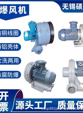 1.5kwCT4中压防爆风机 3千瓦气体防爆鼓风机 2.2千瓦防爆型风机