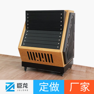 录音棚机柜机架控制台调音桌面19英寸设备10U移动木纹功放柜