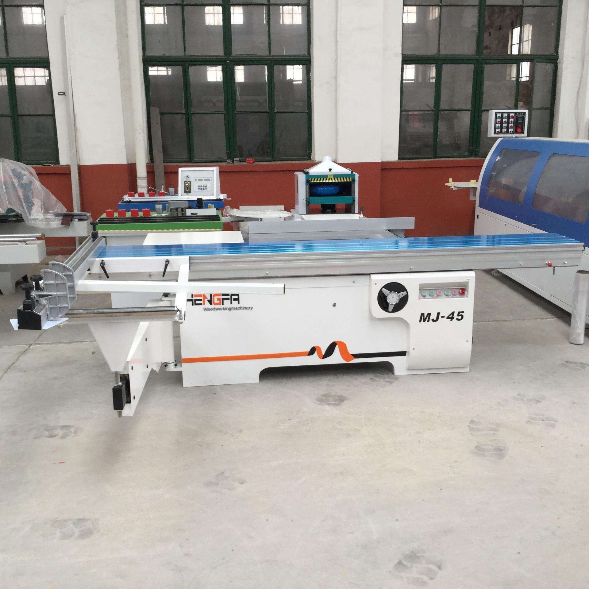 木工全自动裁板锯厂家销售木工机械设备圆棒导轨推台裁板锯