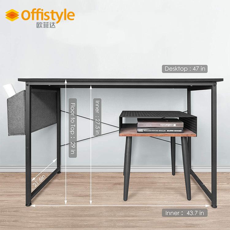 电脑桌现代风格书桌家庭办公室书桌卧室经济型书桌学生写字桌