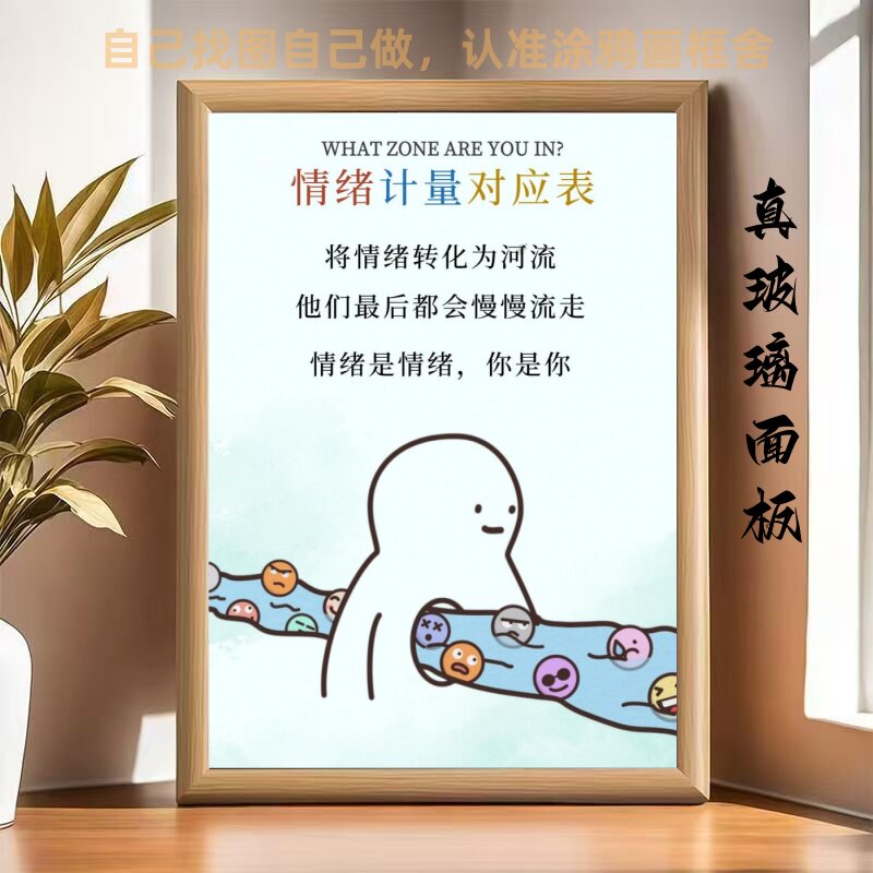 情绪计量对应表治愈系相框摆台