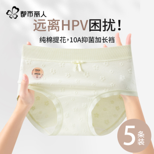 无痕三角裤 都市丽人A类内裤 新款 可降预防HPV 女士纯棉10A抗菌裆