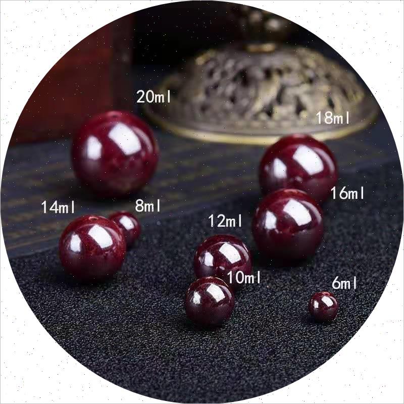 天然高含量紫金砂晶体原矿朱砂散珠编织手串项链佛珠圆珠DIY配饰