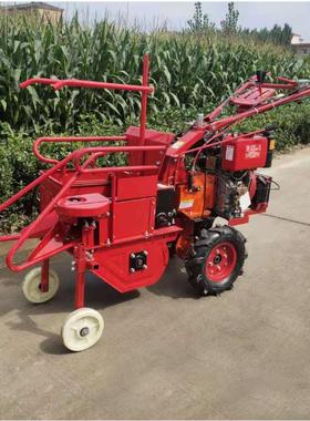 米小型单家用玉收割机 柴油ORU玉行米扒皮秸秆粉碎机 米收玉割机