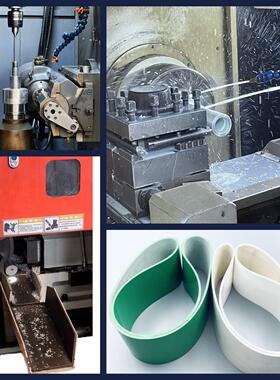 工U厂供PVC 品P食轻型防直滑花纹环形输送带 耐磨2780*65*爬坡传