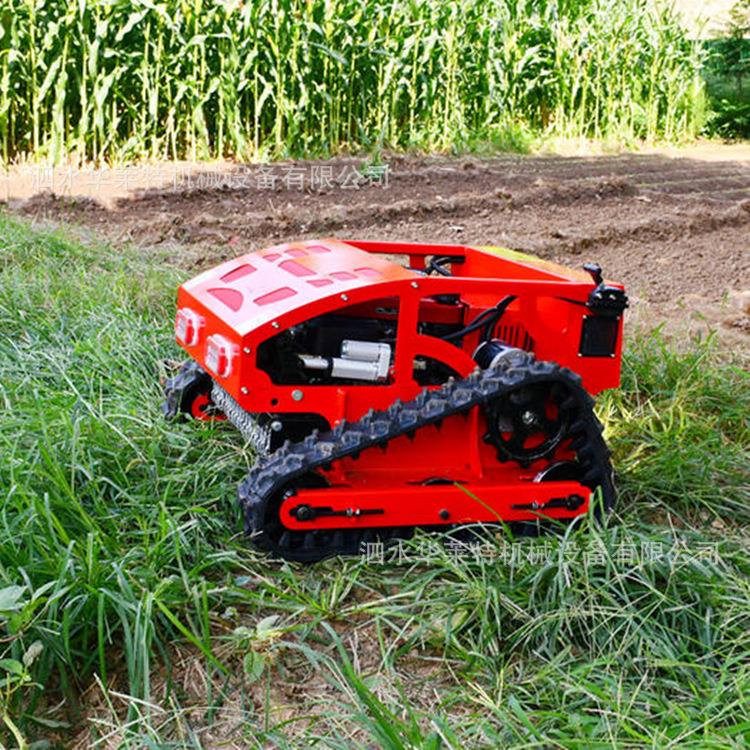 足庭院杂草修剪机 小型履带遥园林除草高机 汽油尔夫球场控ADL割