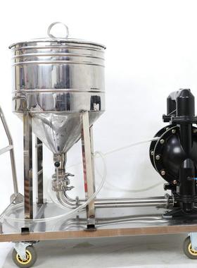 锈钢粉体输送膜泵粉末91装 DN50粉末置泵成套设不备 气动泵粉末隔