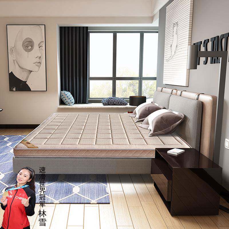 卧室家用双人防螨超薄黄麻纤维床垫软硬适中榻榻米椰棕垫冬夏两用