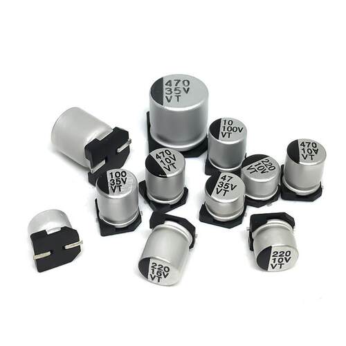 100V10UF6.3*7.7MM贴片电解电容LED驱动开关电源SMD铝壳固态电容