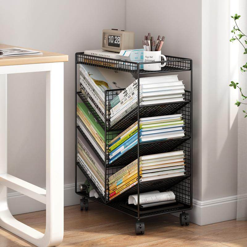 简易书架桌下课桌旁落地置物架多功能书本收纳放书可移动带轮书柜,鲜花速递/花卉仿真/绿植园艺,割草机/草坪机,淘宝优惠券,粉丝福利购,淘宝优惠卷