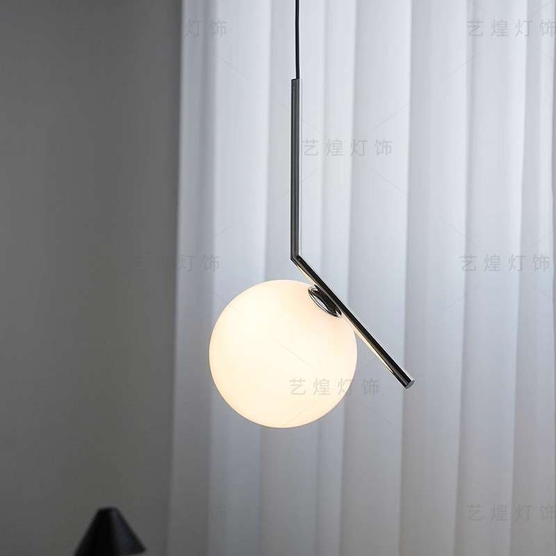 意大利Flos IC法式现代简约纯铜吊灯书房设计师玄关床头卧室灯具