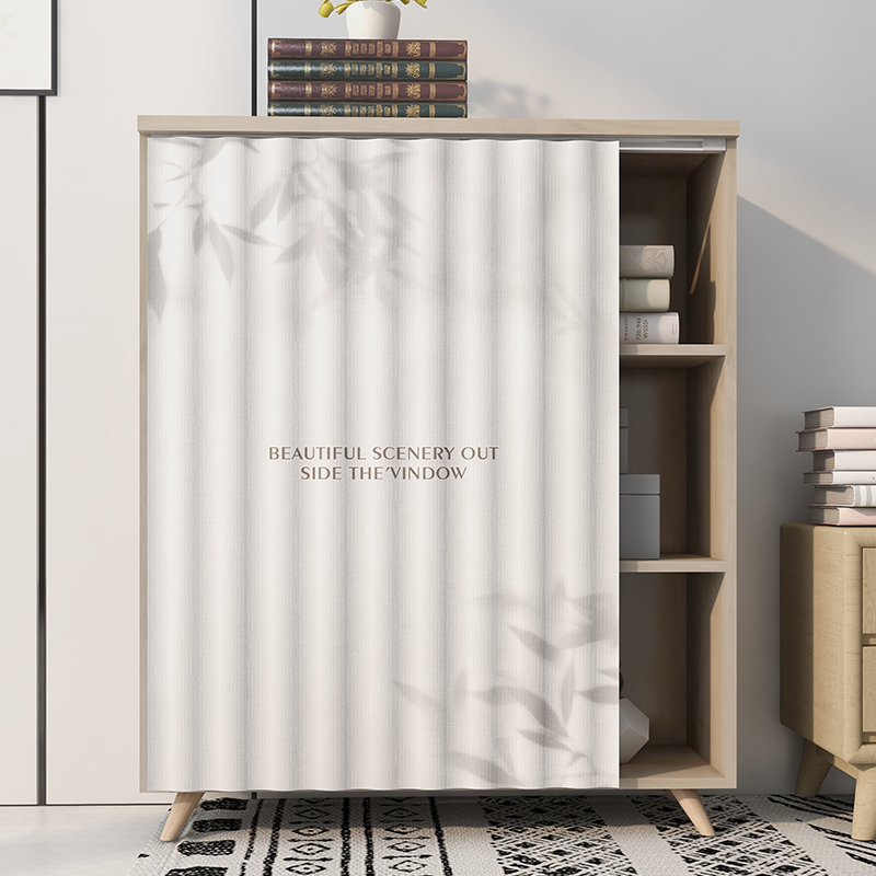 柜子遮挡帘橱丑免打孔鞋架