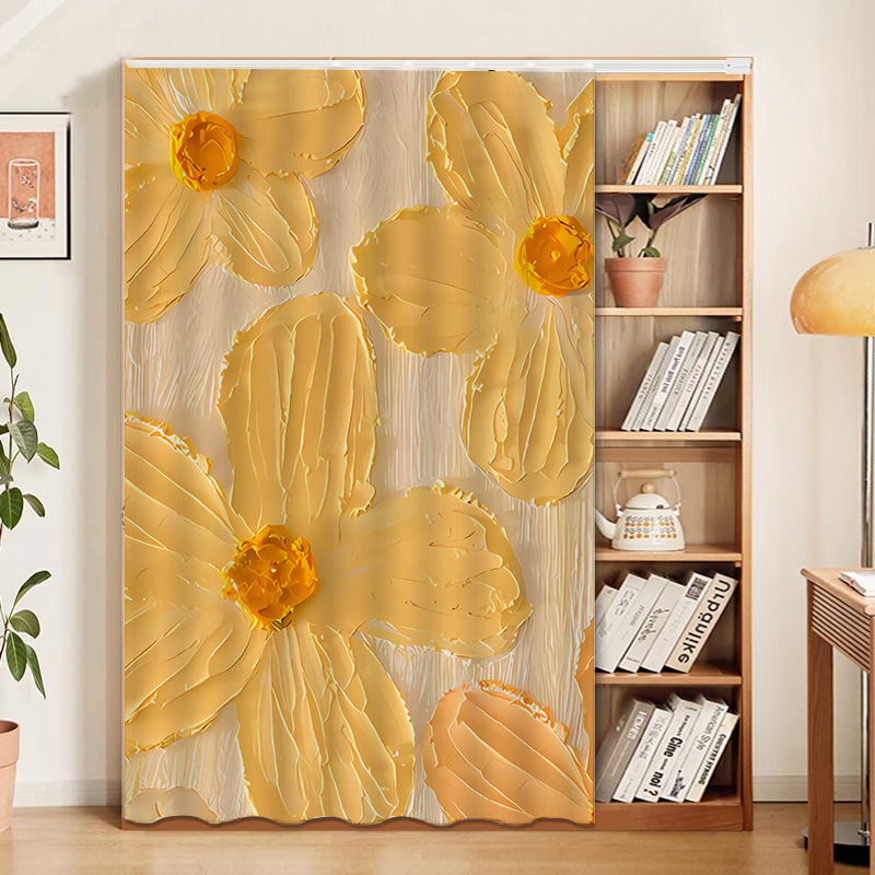 卡通书柜防尘帘柜子遮挡帘