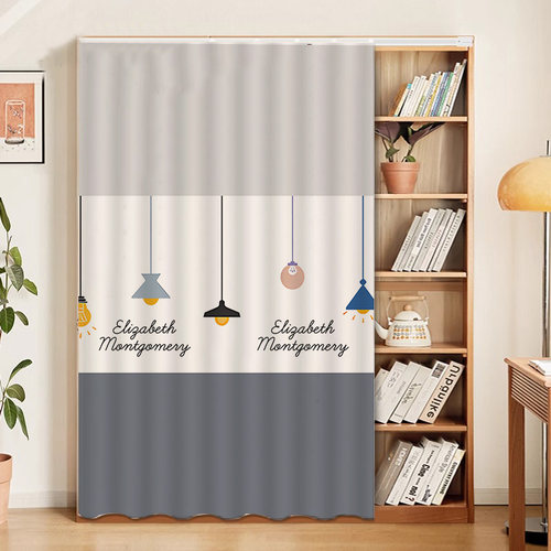 卡通书柜防尘帘柜子遮挡帘