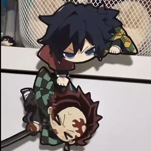 新款鬼灭之刃周边炭治郎富义勇冈亚克力坐姿立牌挂饰收藏送礼自制