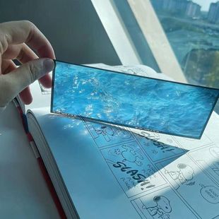 海的回忆录第一章胶片书签海洋主题文创书亚克力书签送朋友礼物