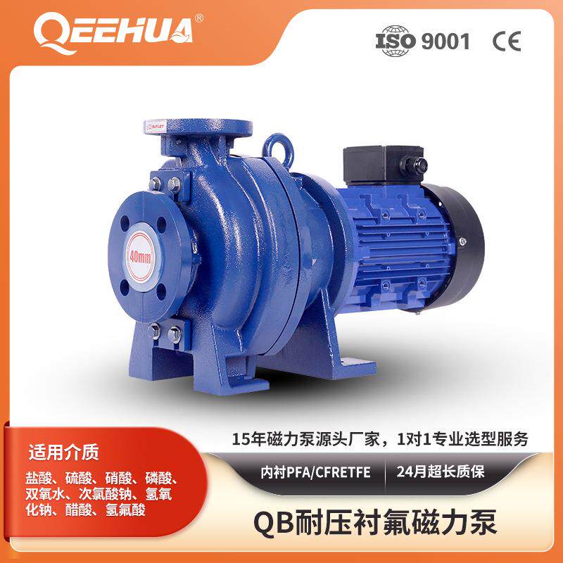 企华耐酸碱衬氟磁力泵衬CQB适用有色金属提炼稀土萃取锂电行业