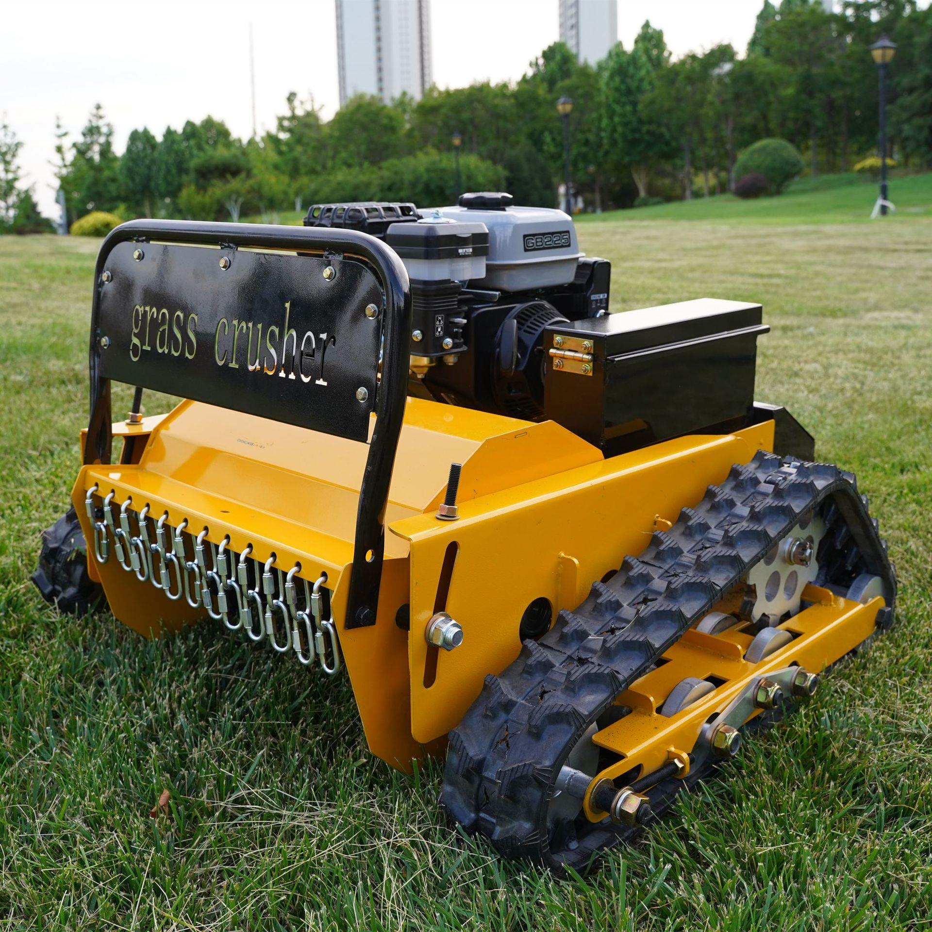 新款履带遥控割草机厂家无线遥控割草机无刷电机遥控割草机