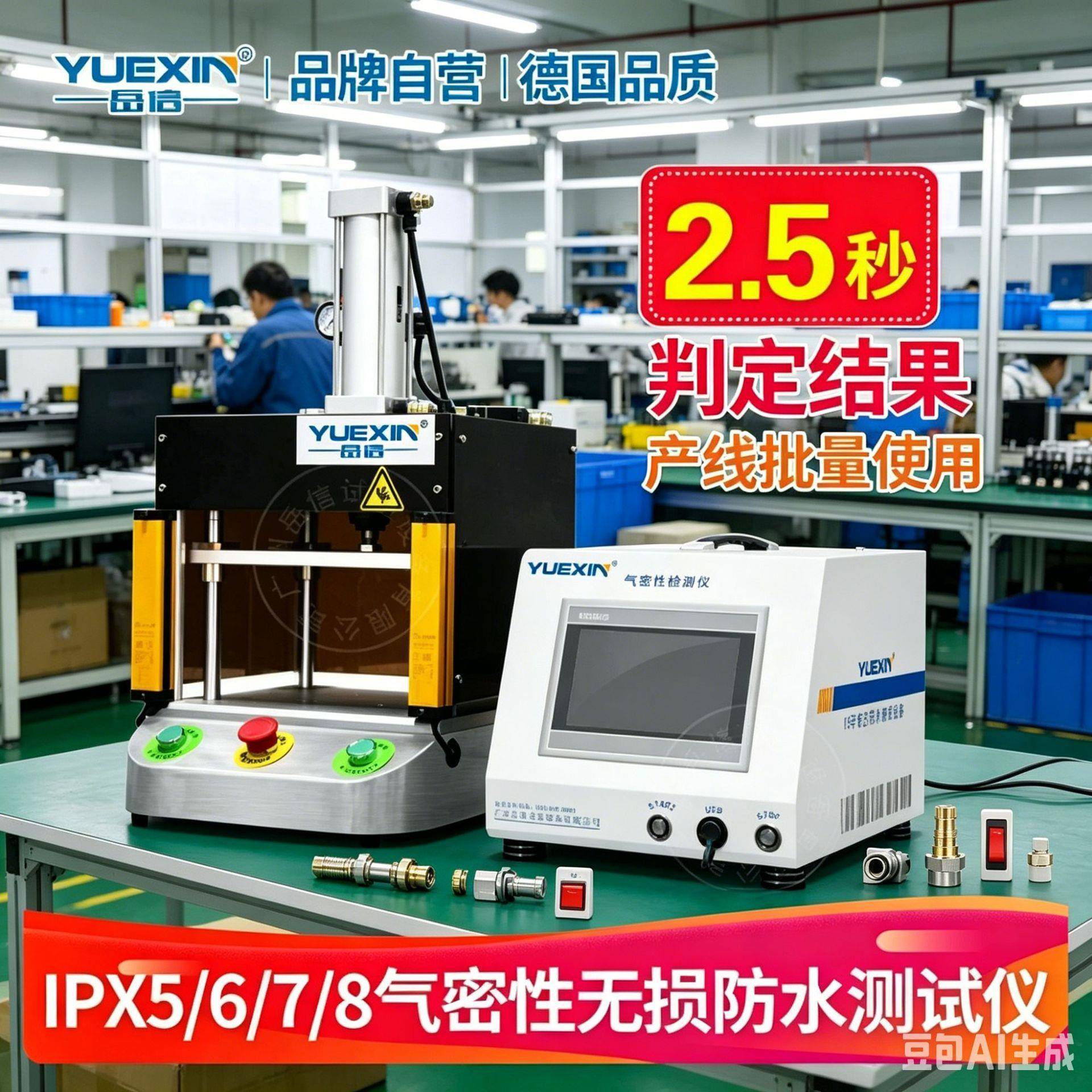 电能表气密性检测仪设备真空密封性检漏仪试水机IP67防水测试机