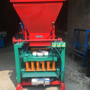 小型半自动水泥空心砖机4-35型水磨石砖连锁砖机水泥垫块成型设备