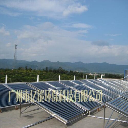 太阳能加热设备联箱管式太阳能热水工程热水器源头工厂
