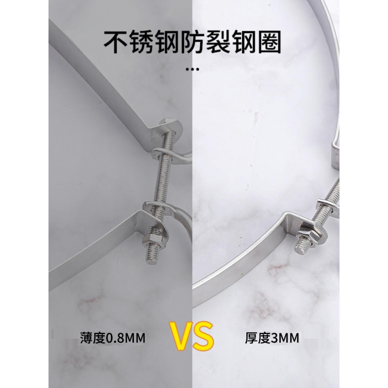 砧板钢箍不锈钢包边菜板箍防裂钢条厨房切菜板围箍固家用圆形抗裂