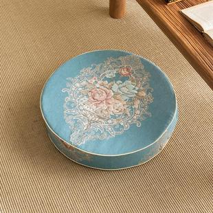 圆坐垫屁垫布艺蒲团垫打坐禅垫藤椅垫子可拆洗拜佛垫加厚夏季 欧式
