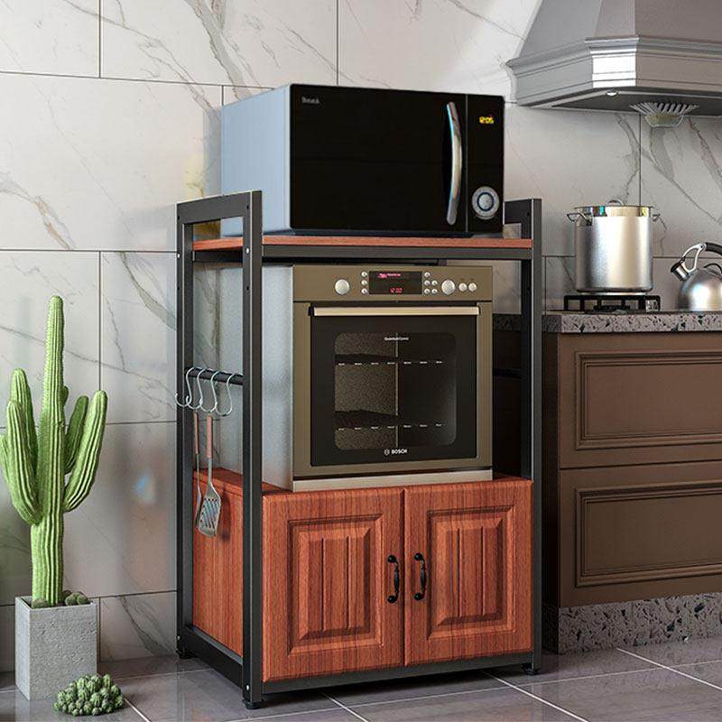 大尺寸厨房置物架嵌入式洗碗机消毒柜蒸烤箱微波炉一体收纳储物柜