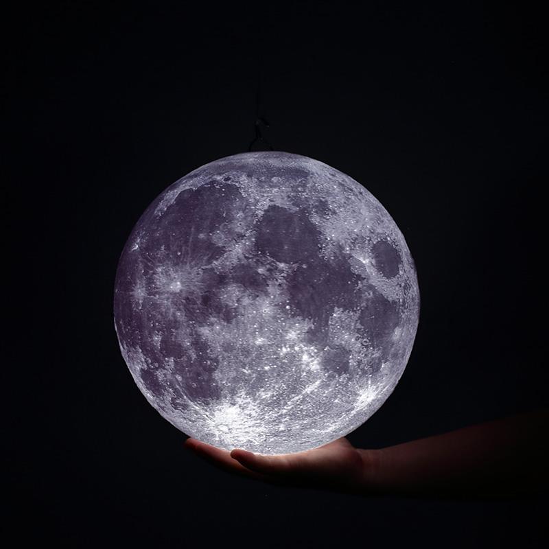 3D打印可充电月光灯户外草坪花园装饰气氛露营风格太阳能吊灯