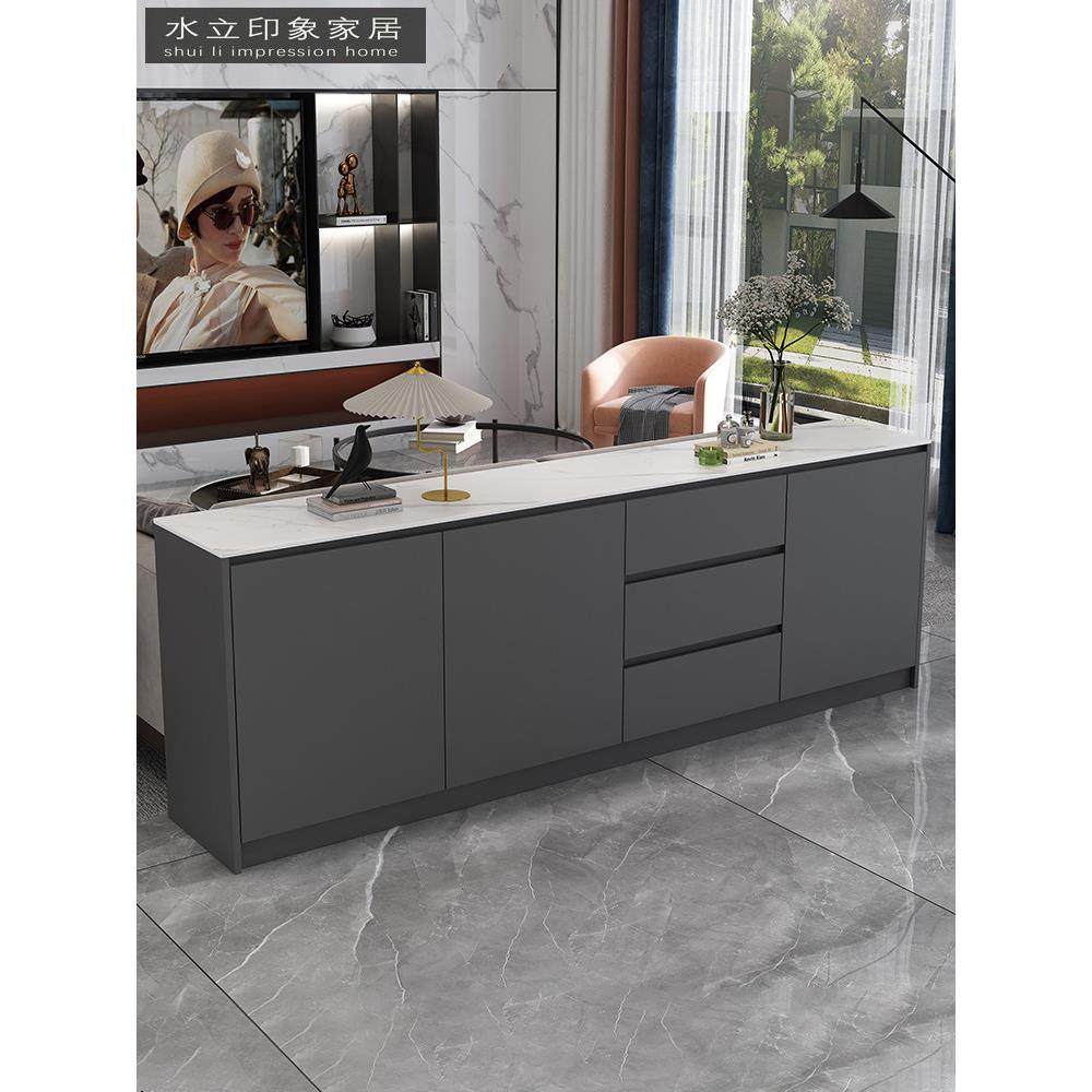 现代简约沙发靠山柜客厅隔断收纳柜轻奢岩板餐边柜家用靠墙茶水柜,住宅家具,餐边柜,淘宝优惠券,粉丝福利购,淘宝优惠卷