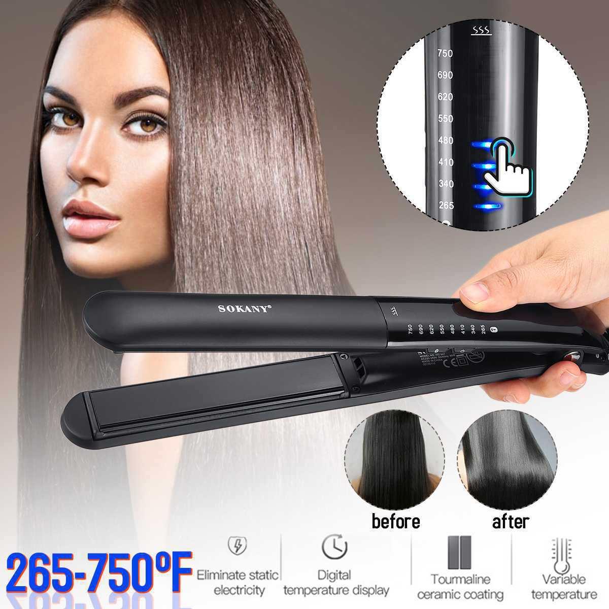 德国SOKANY991夹板直发专业美发滑动调温触屏陶瓷底板加长防烫女