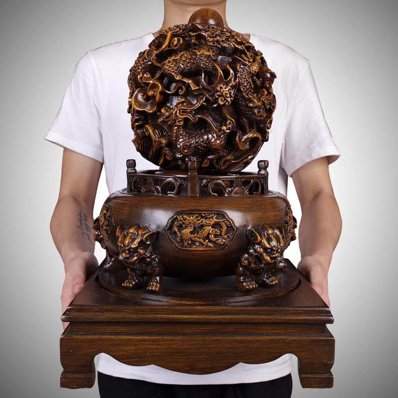 九转乾坤鼎摆件招财时来运转龙鼎摆设客厅装饰品办公室家居工艺品