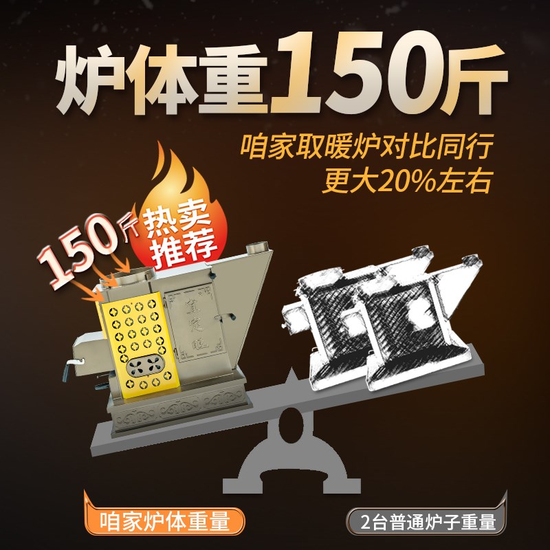 新款农村家用新型柴火取暖炉气化炉两用汽化炉柴火灶不锈钢烤火炉