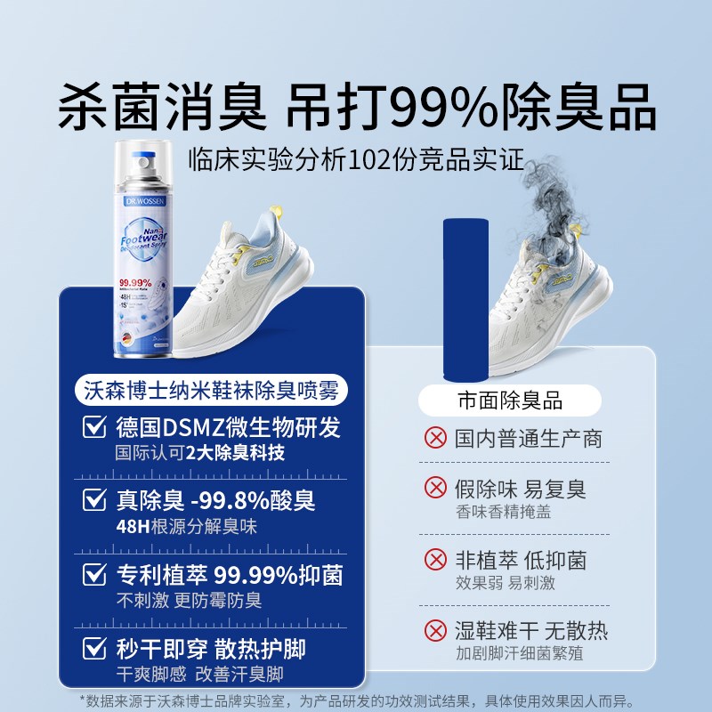 鞋子除臭剂喷雾杀菌防臭银离子鞋袜抑菌鞋柜除菌运动球鞋去除异味