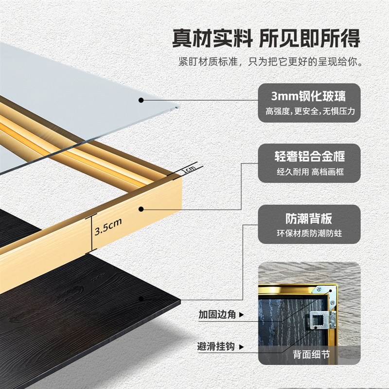 手工珐琅彩装饰画现代轻奢走廊玄关屏风挂画客厅沙发背景墙壁画