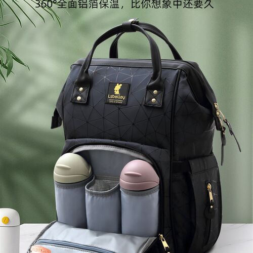 妈咪妈妈母婴揹包2023年新款手提单双肩大容量外出轻便多功能挂包