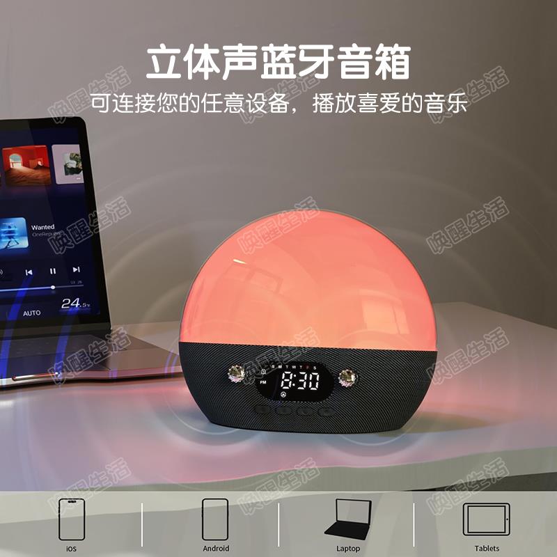 白噪音睡眠仪安抚婴儿入哄睡音乐伴睡助眠灯屏蔽降噪声闹钟唤醒灯