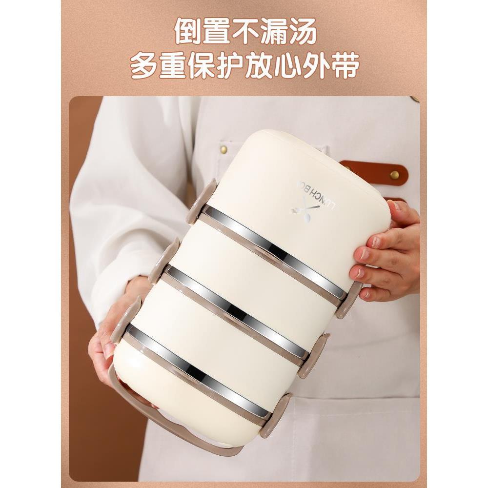 多层保温饭盒碗可微波炉加热便携大容量带饭桶家用上班族便当餐盒