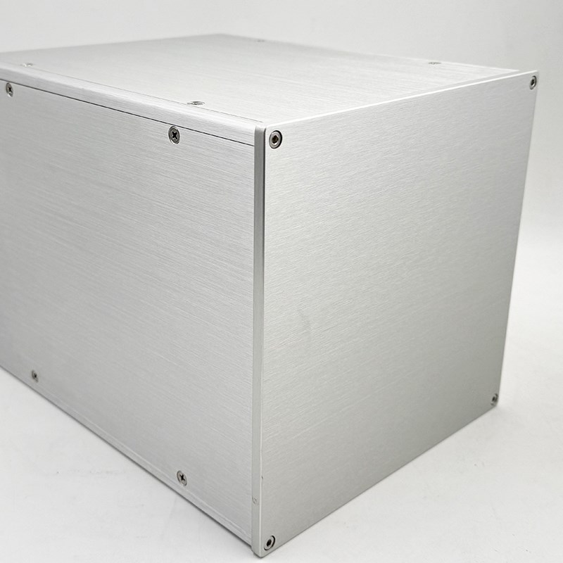 260全铝合金多用途电源滤波器外壳 隔离牛机箱 胆机箱 功放铝机壳