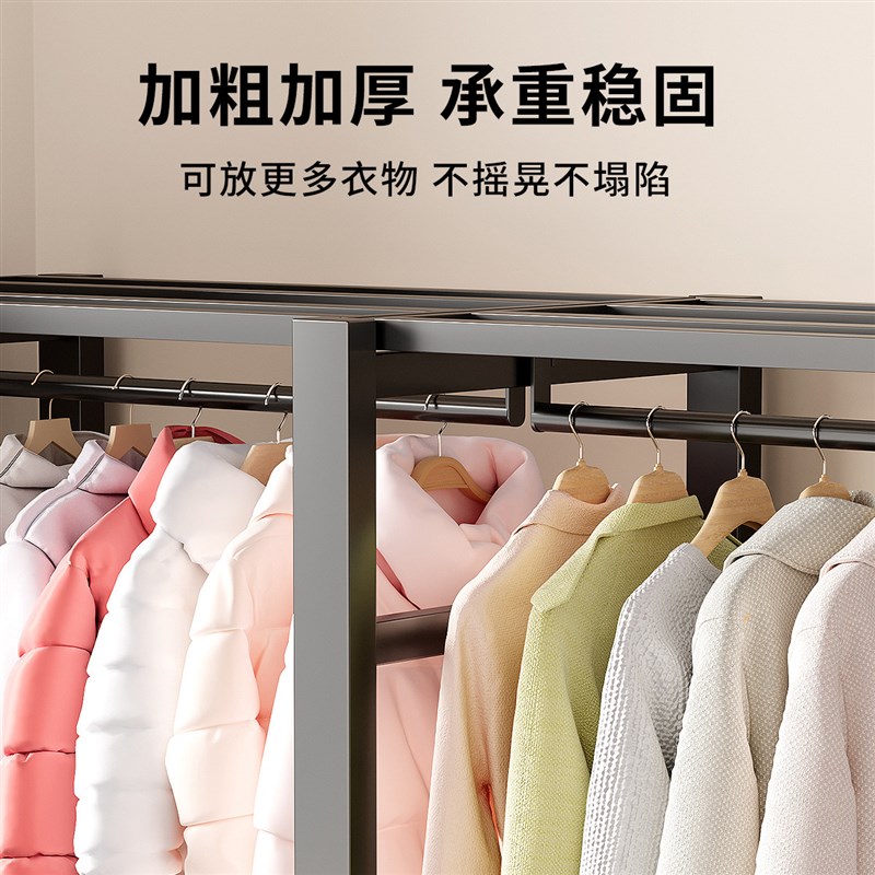 衣柜一体式免安装全钢架简易折叠结实加厚防潮防尘现代家用收纳柜