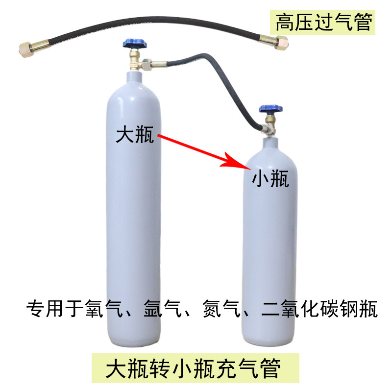 不锈钢氩气瓶提手6L8L10L12L14升国标家用小钢瓶小型氩弧焊机气瓶
