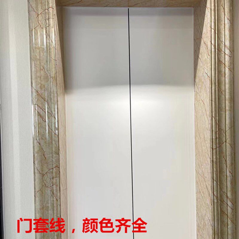 石塑电梯门套线仿大理石包边门框电梯口装饰框线条平板侧板包安装
