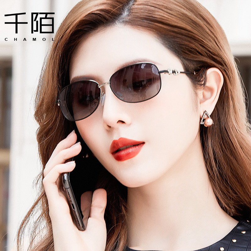 墨镜女小脸款小框方形小号码眼镜开车专用偏光镜太阳镜女防紫外线