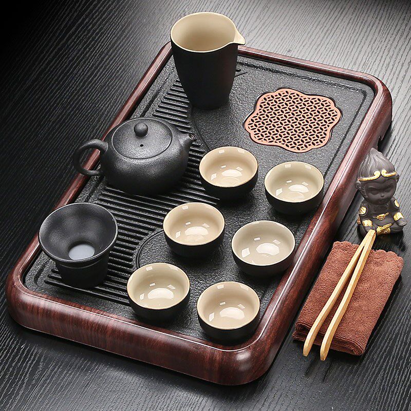 紫砂壶茶具套装2025新款家用办公室会客泡茶专用茶壶小茶台一整套