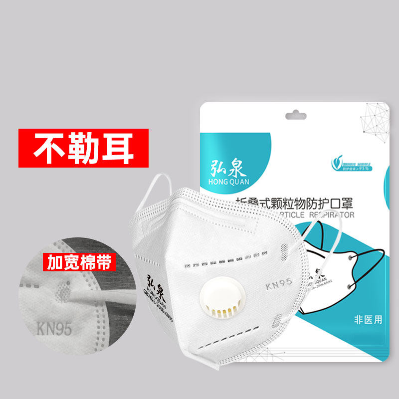 防尘口罩kn95囗罩防工业粉尘口鼻面罩打磨装修工地灰沙尘整箱发货