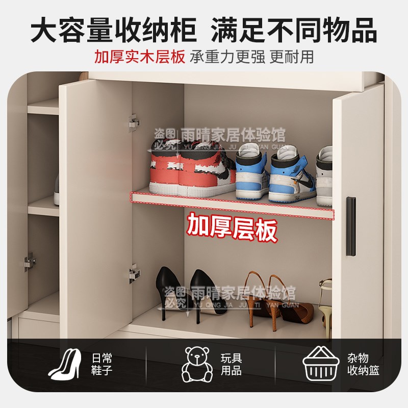 实木玄关柜屏风客厅隔断置物架家用中式进户门玄关鞋柜一体储物柜