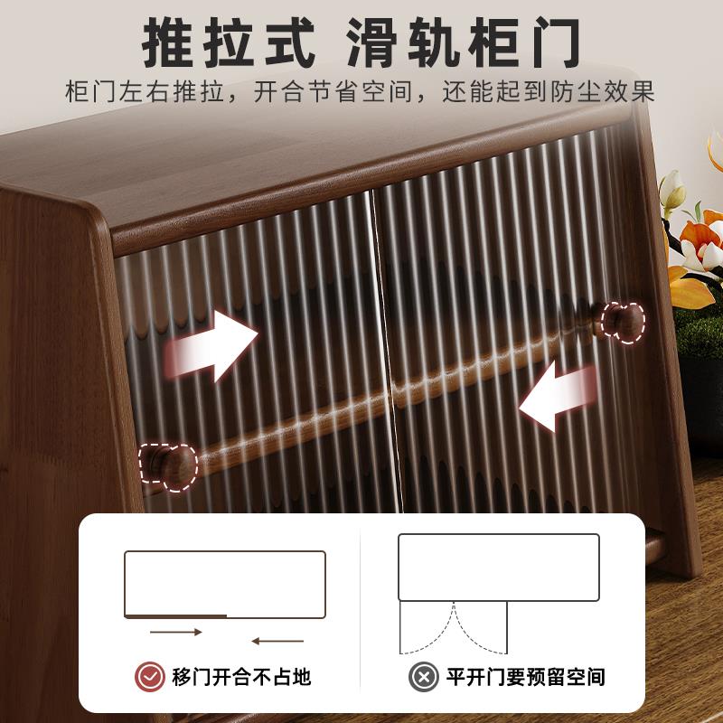 实木梳妆台化妆品收纳盒桌面护肤品防尘置物架台面大容量收纳柜子